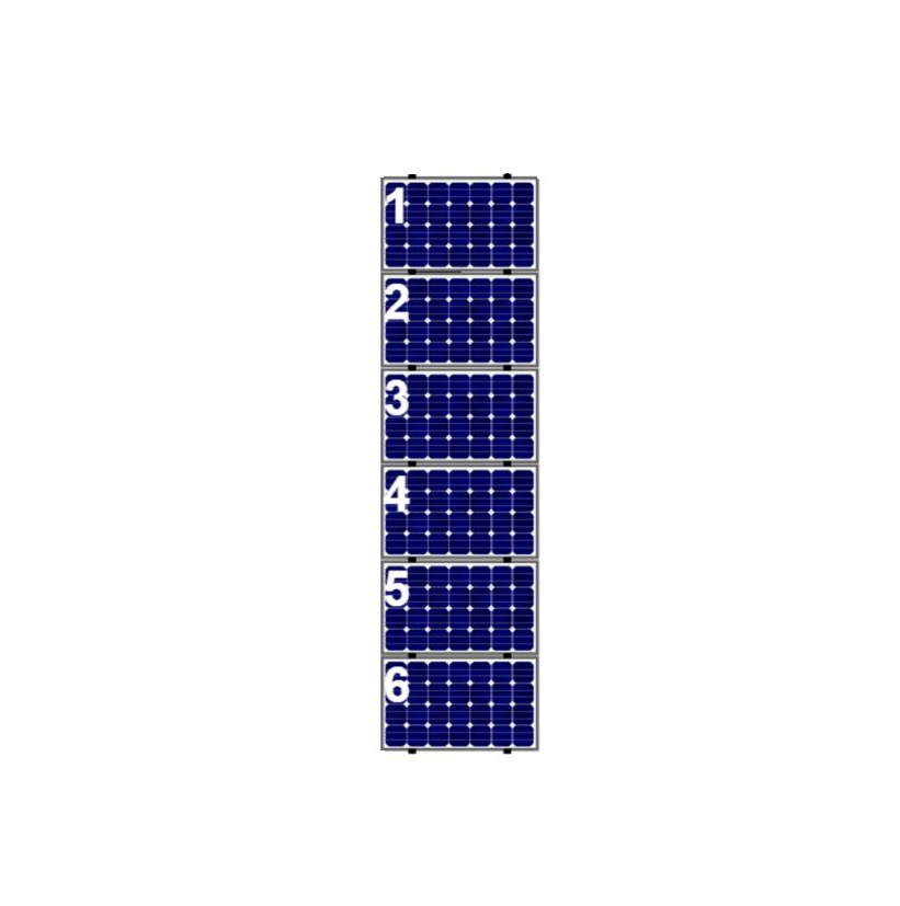 6 Panelen Landscape op Verticale 0-114 Windzone II
