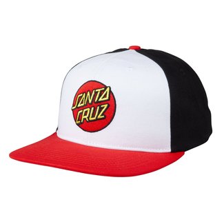CLASSIC DOT SNAPBACK WHITE BLACK RED 