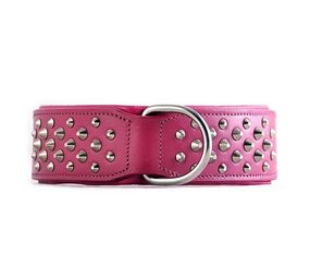 Rogue Royalty Rogue Royalty lederen halsband Ruffneck Fuscia Pink Rogue Royalty Rogue Royalty lederen halsband Ruffneck Fuscia Pink