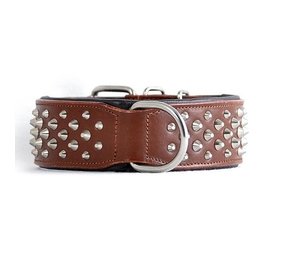 Rogue Royalty Rogue Royalty lederen halsband Ruffneck Brown Rogue Royalty Rogue Royalty lederen halsband Ruffneck Brown