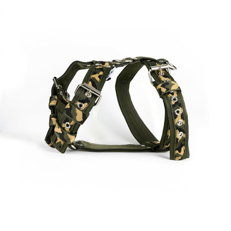 MAG MAG hondentuig Camouflage met groen MAG MAG hondentuig Camouflage met groen