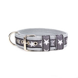 Gallus Gallus halsband Sterren zilvergrijs Gallus Gallus halsband Sterren zilvergrijs