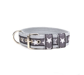 Gallus Gallus halsband Sterren zilvergrijs Gallus Gallus halsband Sterren zilvergrijs