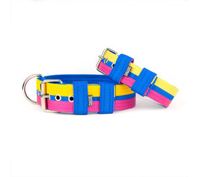 Gallus Gallus halsband Blue/Pink/Yellow Gallus Gallus halsband Blue/Pink/Yellow