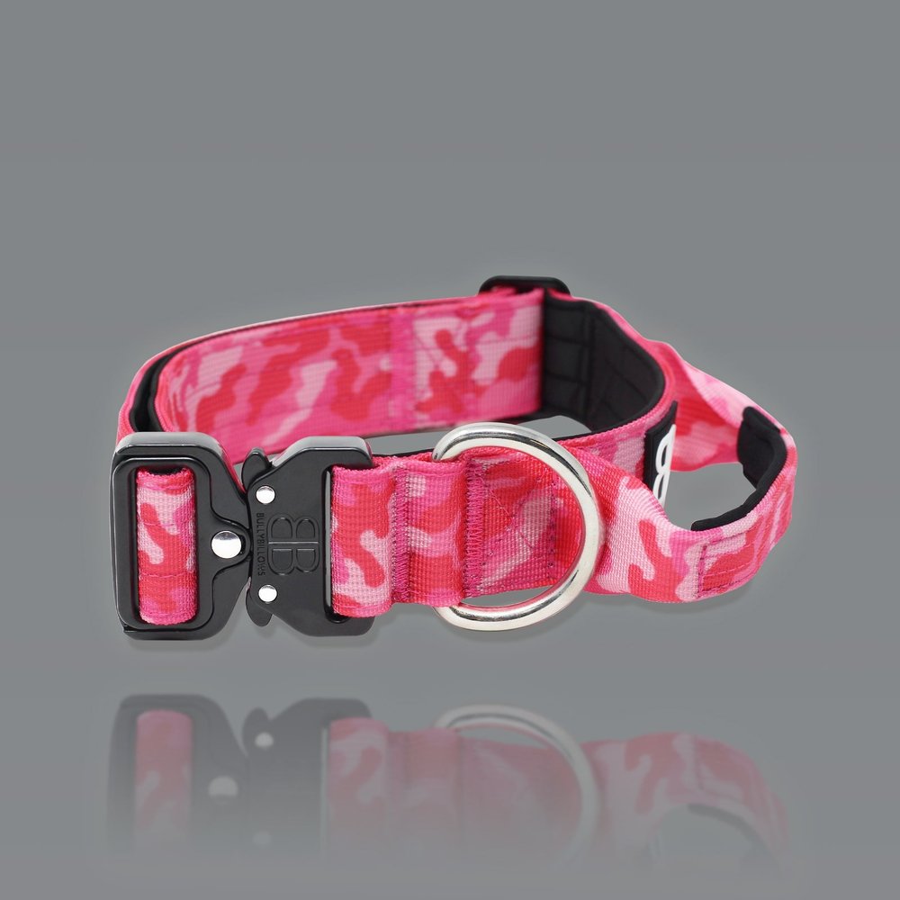BullyBillows 4CM Combat Collar with handle The Dog Lounge