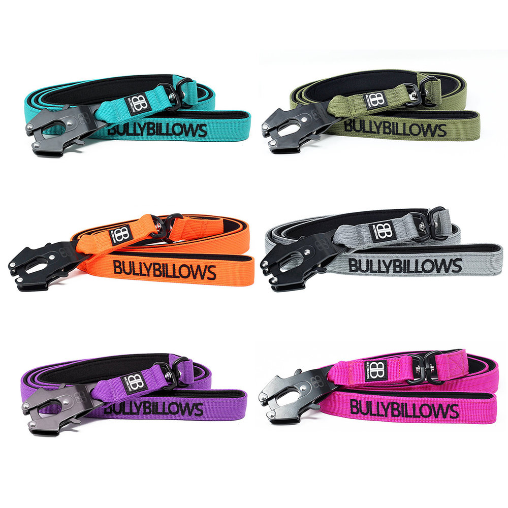 BullyBillows Bullybillows Swivel Combat Dog Lead 1.4m BullyBillows Bullybillows Swivel Combat Dog Lead 1.4m