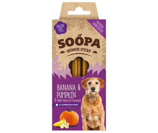 Soopa Soopa Senior Dental Sticks - Pumpkin & Banana Soopa Soopa Senior Dental Sticks - Pumpkin & Banana