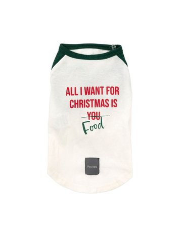 Fuzzyard Fuzzyard Xmas T-shirt All I Want For Christmas Is Food Fuzzyard Fuzzyard Xmas T-shirt All I Want For Christmas Is Food