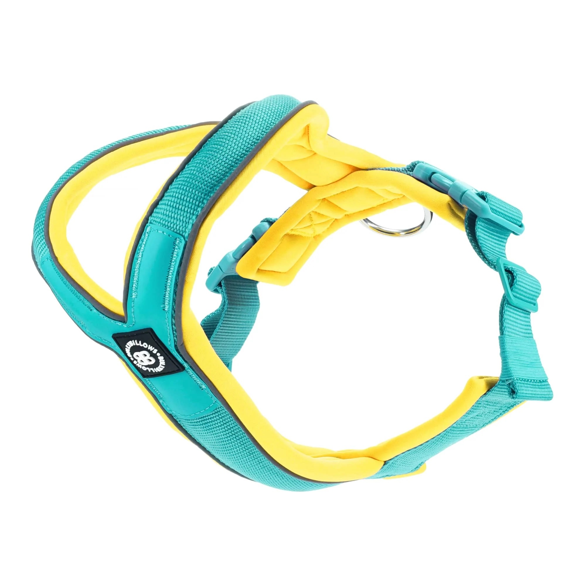 Bullybillows Ramsey Range Slip on harness Turquoise The Dog Lounge