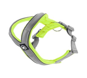 BullyBillows Bullybillows Slip on harness Metal Grey & Neon BullyBillows Bullybillows Slip on harness Metal Grey & Neon