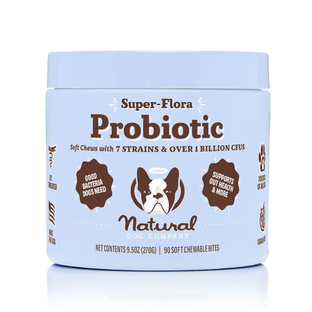 Natural Dog Company Natural Dog Company Super-Flora Probiotic Supplement Natural Dog Company Natural Dog Company Super-Flora Probiotic Supplement