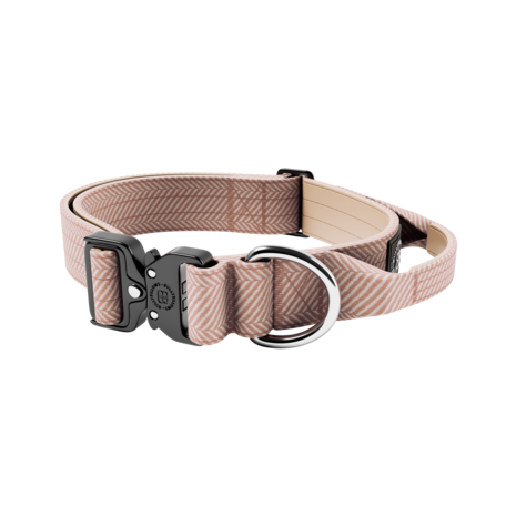BullyBillows BullyBillows 4CM Combat Halsband with handle Tweed Collectie