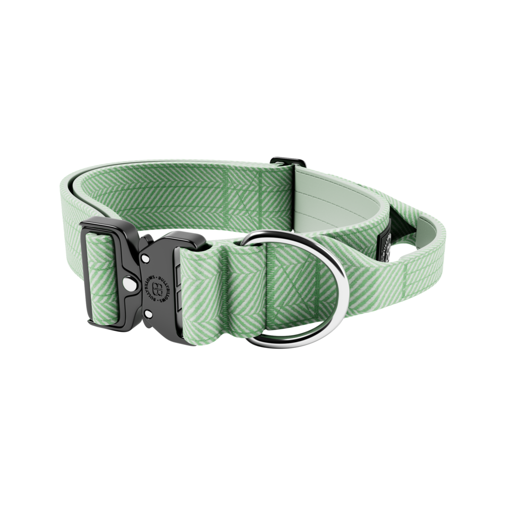 BullyBillows BullyBillows 5CM Combat Halsband with handle Tweed Collectie