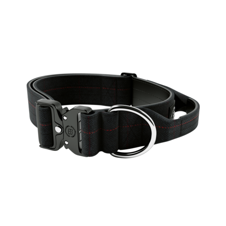 BullyBillows BullyBillows 5CM Combat Halsband with handle Tweed Collectie