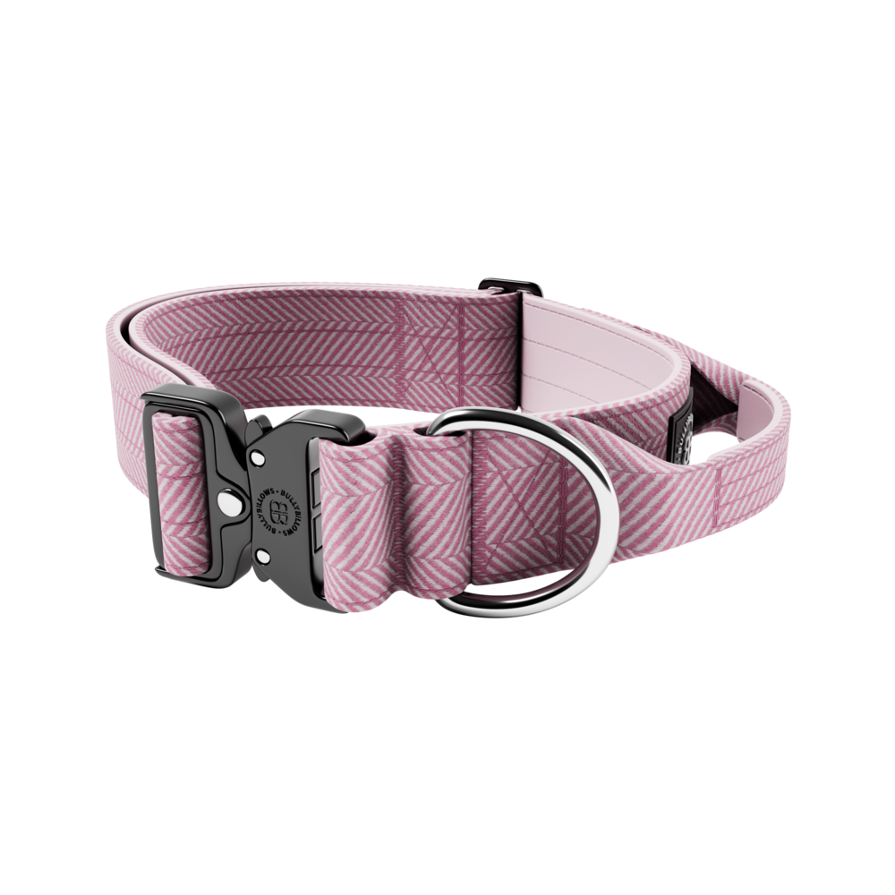 BullyBillows BullyBillows 5CM Combat Halsband with handle Tweed Collectie