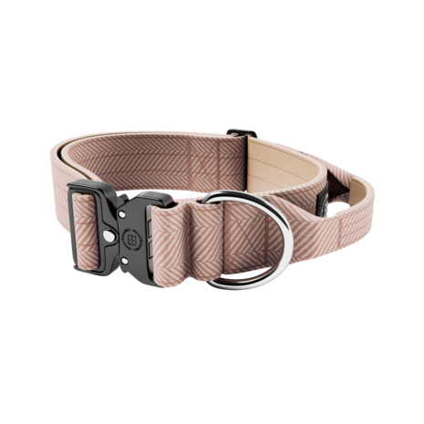 BullyBillows BullyBillows 5CM Combat Halsband with handle Tweed Collectie