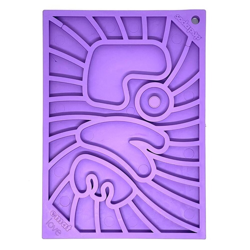 Sodapup Sodapup Groovy Love Design Lickmat Small Sodapup Sodapup Groovy Love Design Lickmat Small