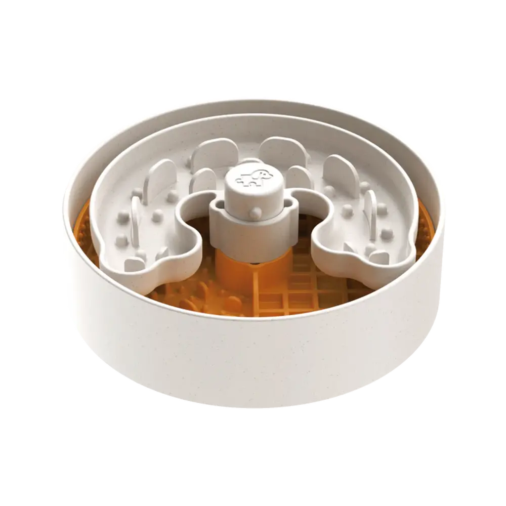 Puzzle Feeder Lick Bowl Geel Lite (voor kleine honden) Puzzle Feeder Lick Bowl Geel Lite (voor kleine honden)