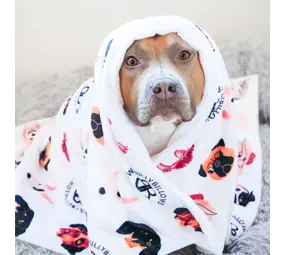 BullyBillows BullyBillows Luxe kleedje voor hond en baasje Wit BullyBillows BullyBillows Luxe kleedje voor hond en baasje Wit