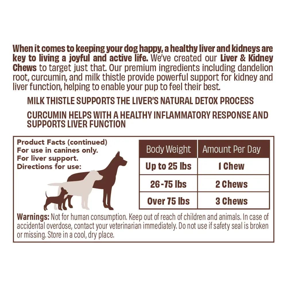 Natural Dog Company Natural Dog Company Liver & Kidney Supplement Natural Dog Company Natural Dog Company Liver & Kidney Supplement