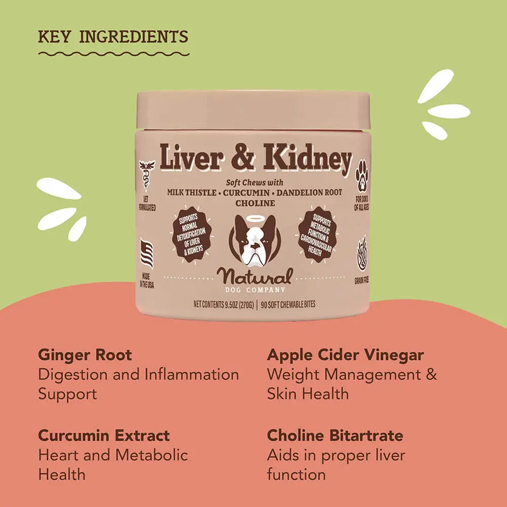 Natural Dog Company Natural Dog Company Liver & Kidney Supplement Natural Dog Company Natural Dog Company Liver & Kidney Supplement