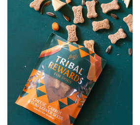 Tribal Tribal Rewards  Kaas, Wortel en Zonnenbloempitten hondenkoekjes Tribal Tribal Rewards  Kaas, Wortel en Zonnenbloempitten hondenkoekjes