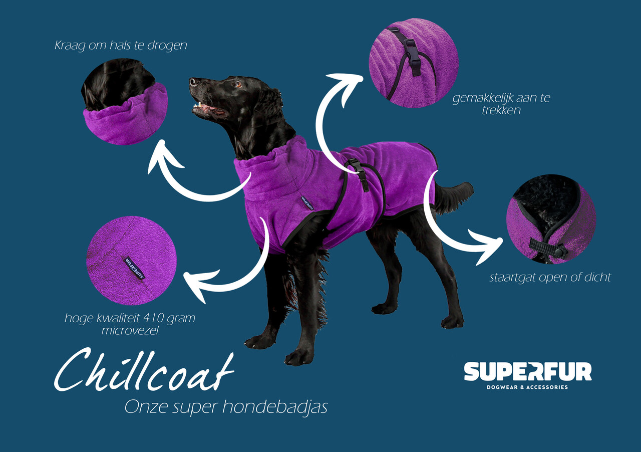 Superfur Superfur Chillcoat hondenbadjas Superfur Superfur Chillcoat hondenbadjas