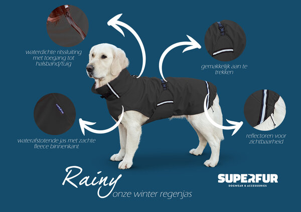 Superfur Superfur Rainy hondenjas Superfur Superfur Rainy hondenjas