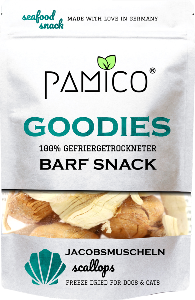 Pamico Pamico Goodies Gevriesdroogde Sint Jakobsschelpen Pamico Pamico Goodies Gevriesdroogde Sint Jakobsschelpen