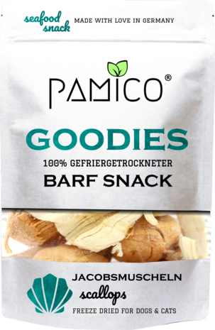 Pamico Pamico Goodies Gevriesdroogde Sint Jakobsschelpen Pamico Pamico Goodies Gevriesdroogde Sint Jakobsschelpen