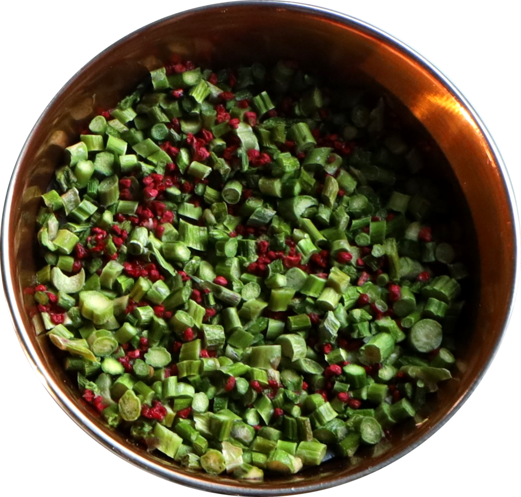 Pamico Pamico Gevriesdroogde Groene asperges en Frambozen Pamico Pamico Gevriesdroogde Groene asperges en Frambozen