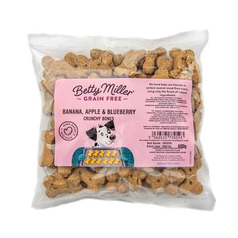 Betty Miller Betty Miller Grain Free Banana, Apple & Blueberry bones Betty Miller Betty Miller Grain Free Banana, Apple & Blueberry bones