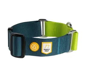 Woolly Wolf Woolly Wolf Color Block Martingale Halsband Deap Teal Mix Woolly Wolf Woolly Wolf Color Block Martingale Halsband Deap Teal Mix
