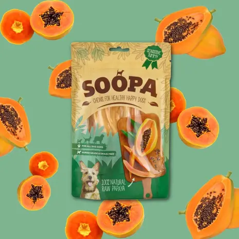 Soopa Soopa Natural Papaya Chews THT KORTING