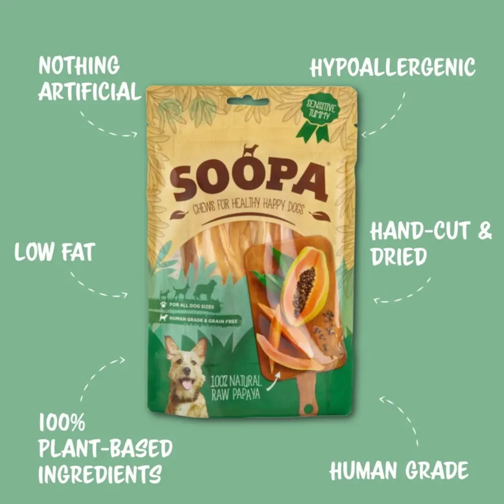 Soopa Soopa Natural Papaya Chews THT KORTING