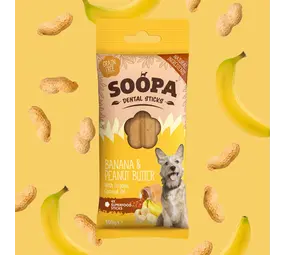 Soopa Soopa Dental Sticks Banana & Peanut butter Soopa Soopa Dental Sticks Banana & Peanut butter