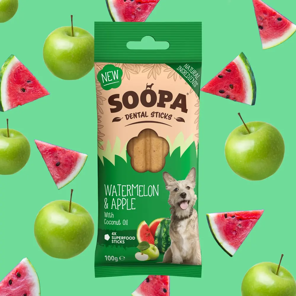 Soopa Soopa Dental Sticks - Watermelon & Apple Soopa Soopa Dental Sticks - Watermelon & Apple