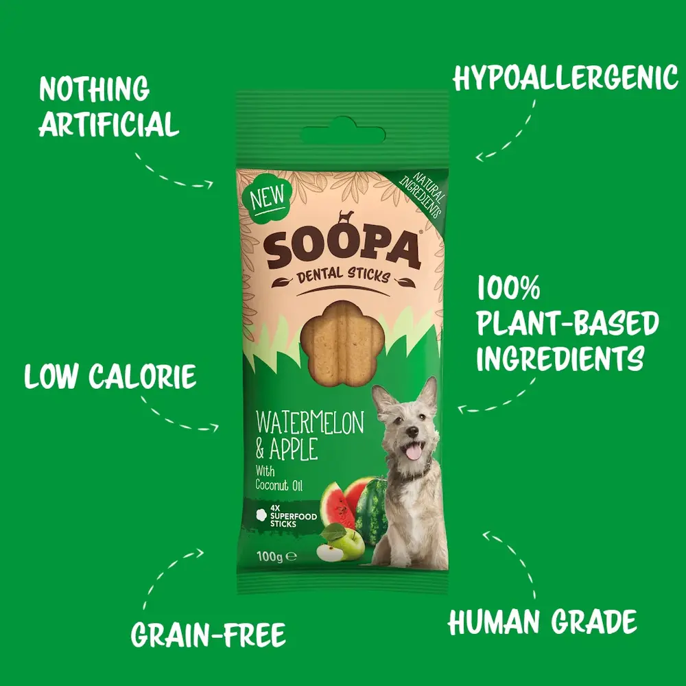 Soopa Soopa Dental Sticks - Watermelon & Apple Soopa Soopa Dental Sticks - Watermelon & Apple