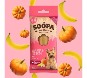 Soopa Soopa Dental Sticks - Banana & Pumpkin Mini Soopa Soopa Dental Sticks - Banana & Pumpkin Mini
