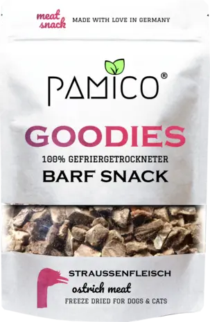 Pamico Pamico Goodies Gevriesdroogd Struisvogelvlees