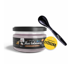 Syta Micha Syta Micha Kokosmousse voor honden met banaan, mango en bosbessen Syta Micha Syta Micha Kokosmousse voor honden met banaan, mango en bosbessen