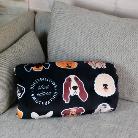 BullyBillows BullyBillows Luxe kleedje voor hond en baasje Zwart BullyBillows BullyBillows Luxe kleedje voor hond en baasje Zwart