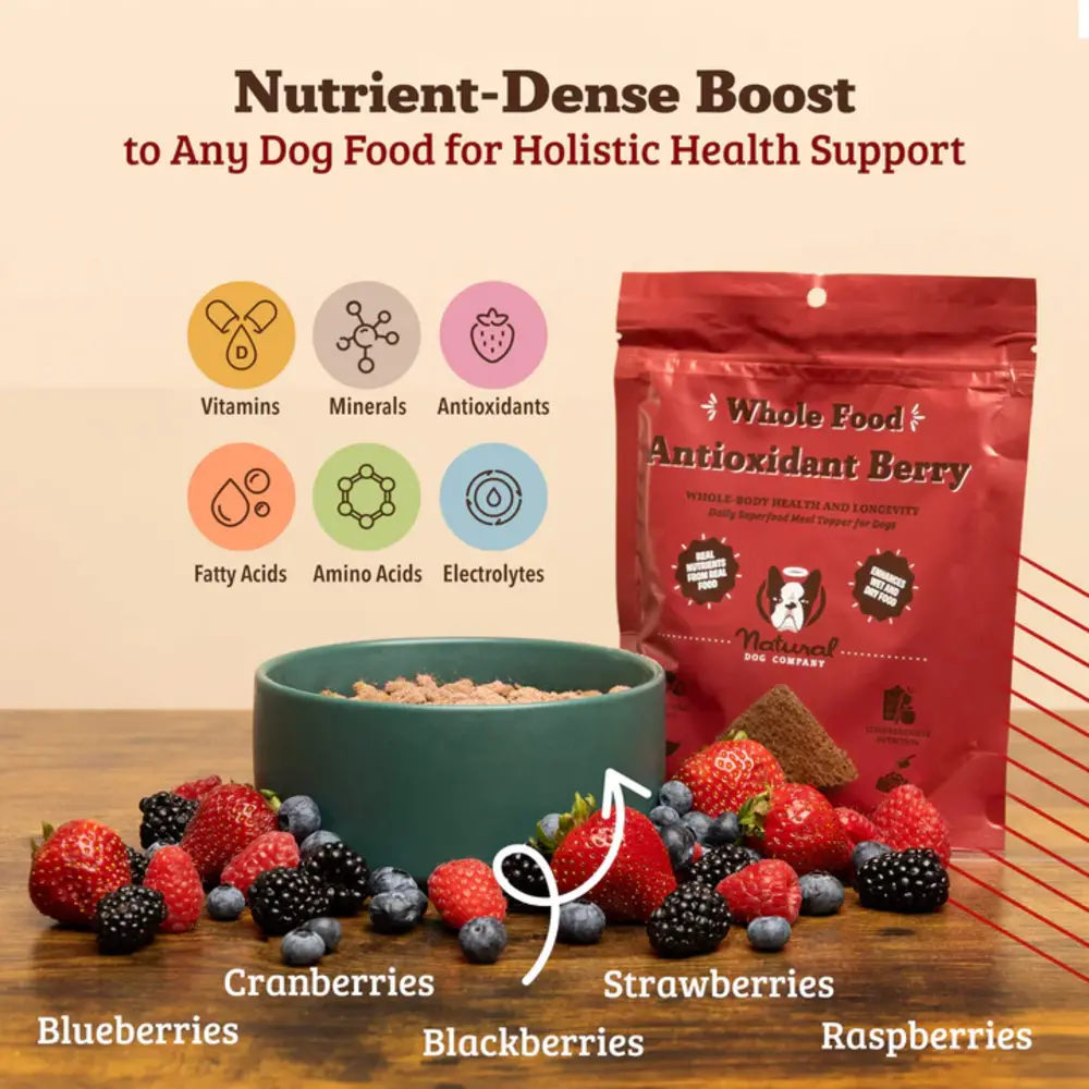 Natural Dog Company Natural Dog Company Antioxidant Berry Granules Natural Dog Company Natural Dog Company Antioxidant Berry Granules