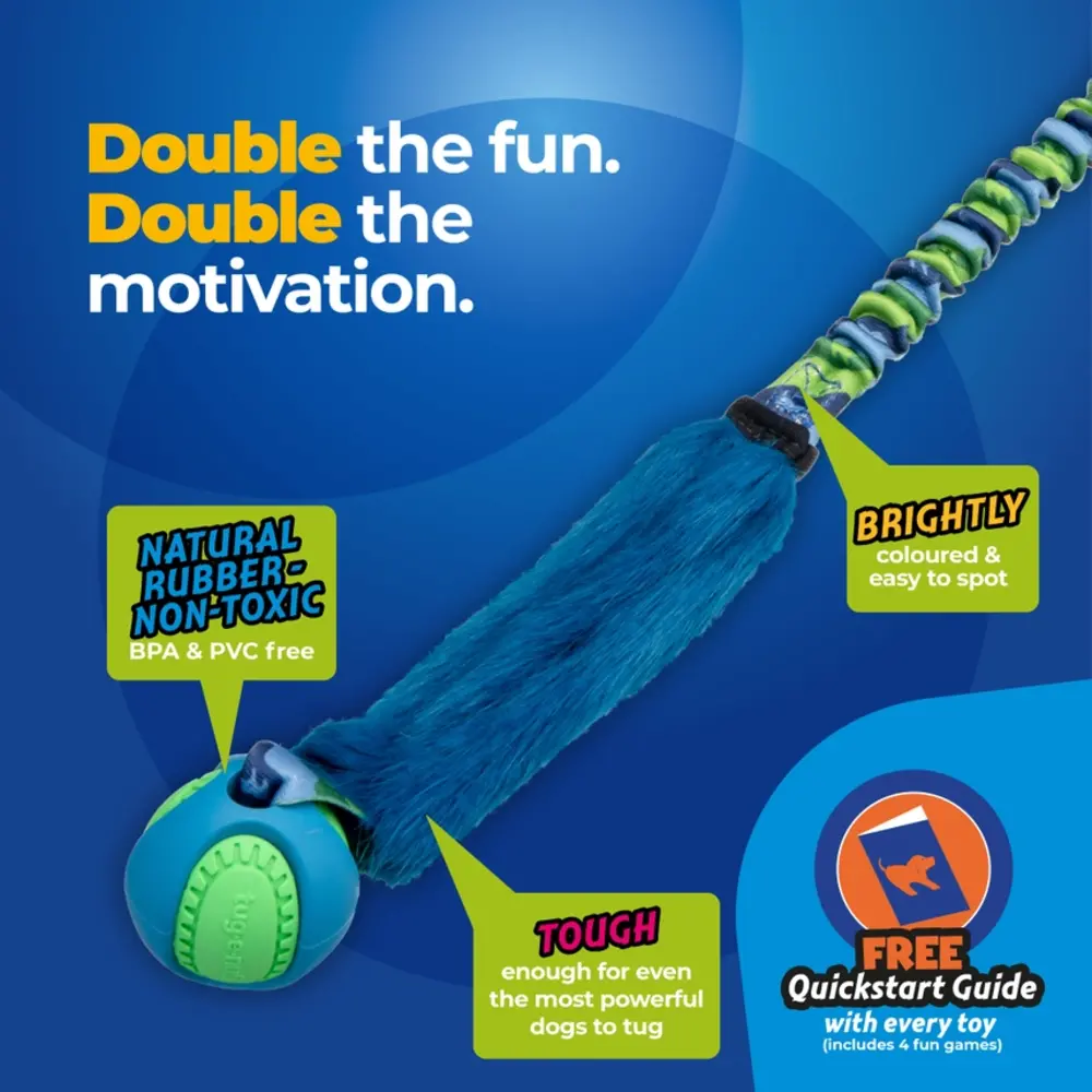 Tug-E-Nuff Dog Gear Limited Tug-E-Nuff Fauxtastic PowerBall Bungee Tug