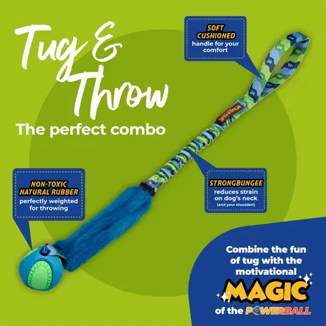 Tug-E-Nuff Dog Gear Limited Tug-E-Nuff Fauxtastic PowerBall Bungee Tug
