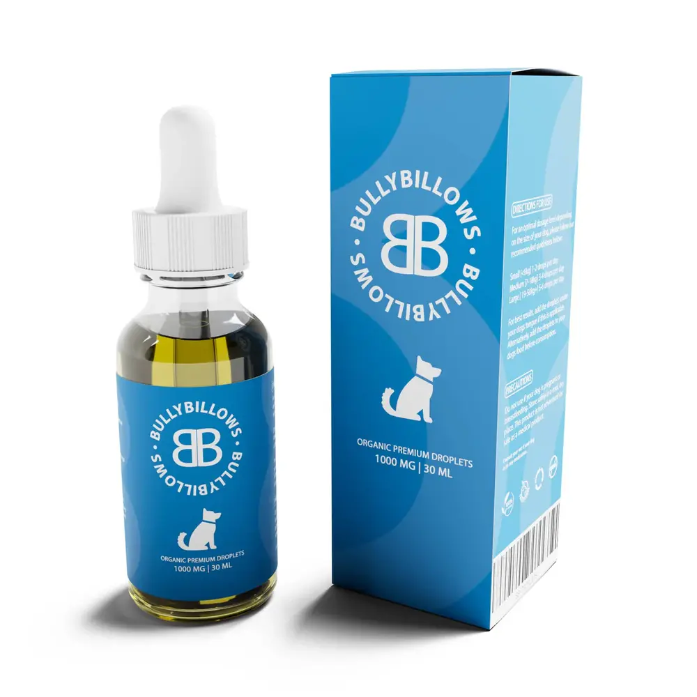 BullyBillows Bullybillows 1000mg Hemp & Omega Dog Droplets BullyBillows Bullybillows 1000mg Hemp & Omega Dog Droplets