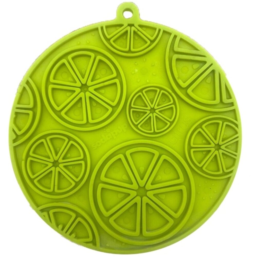 Sodapup Sodapup Citrus Design Emat Enrichment Lickmat with Suction Cups