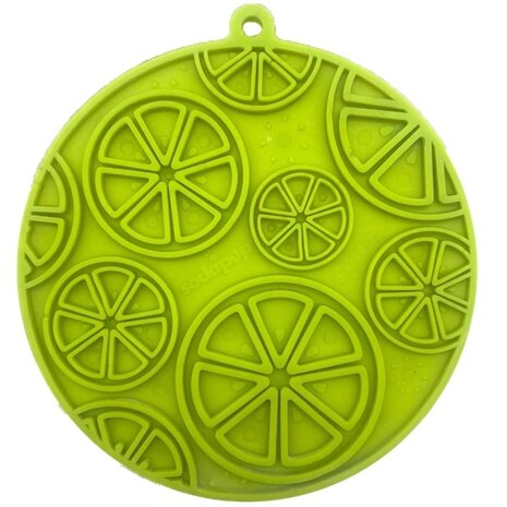 Sodapup Sodapup Citrus Design Emat Enrichment Lickmat with Suction Cups