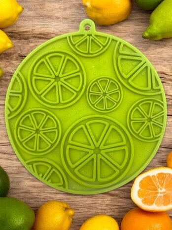 Sodapup Sodapup Citrus Design Emat Enrichment Lickmat with Suction Cups