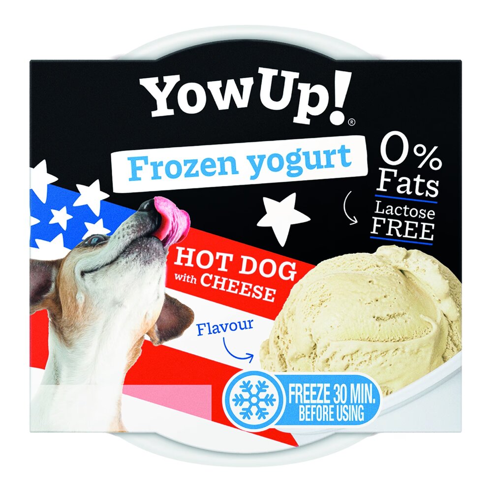 YowUp! YowUp! Frozen Yoghurt Hotdog & Cheese Honden ijs YowUp! YowUp! Frozen Yoghurt Hotdog & Cheese Honden ijs